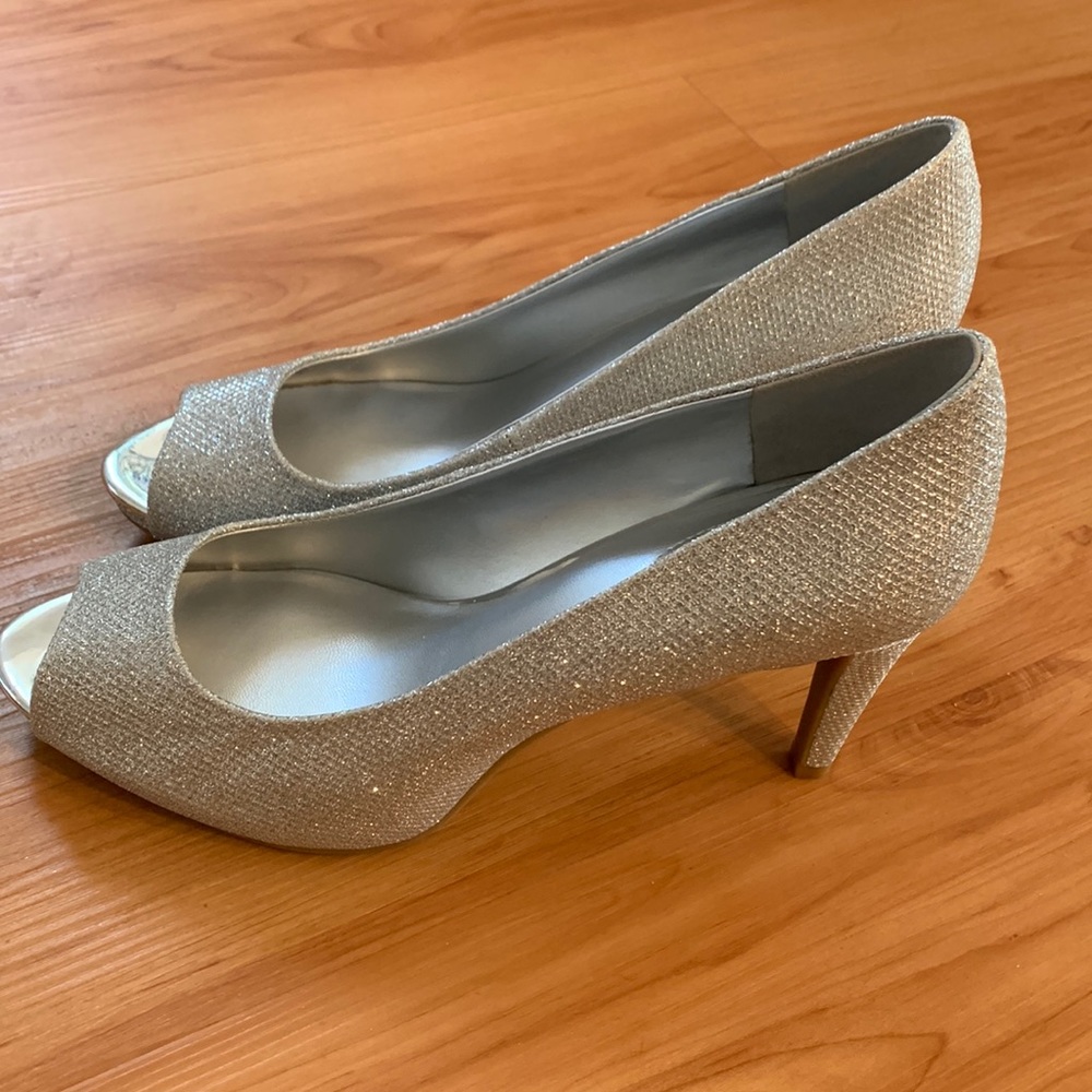 Brand New silver sparkly heels